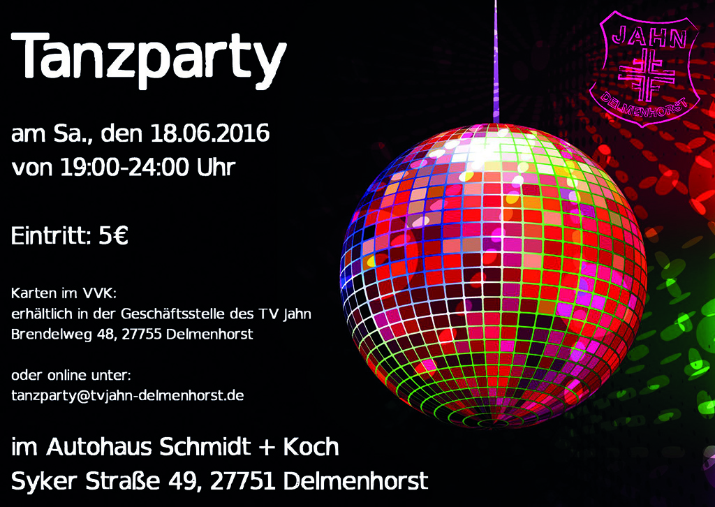 Flyer Tanzparty